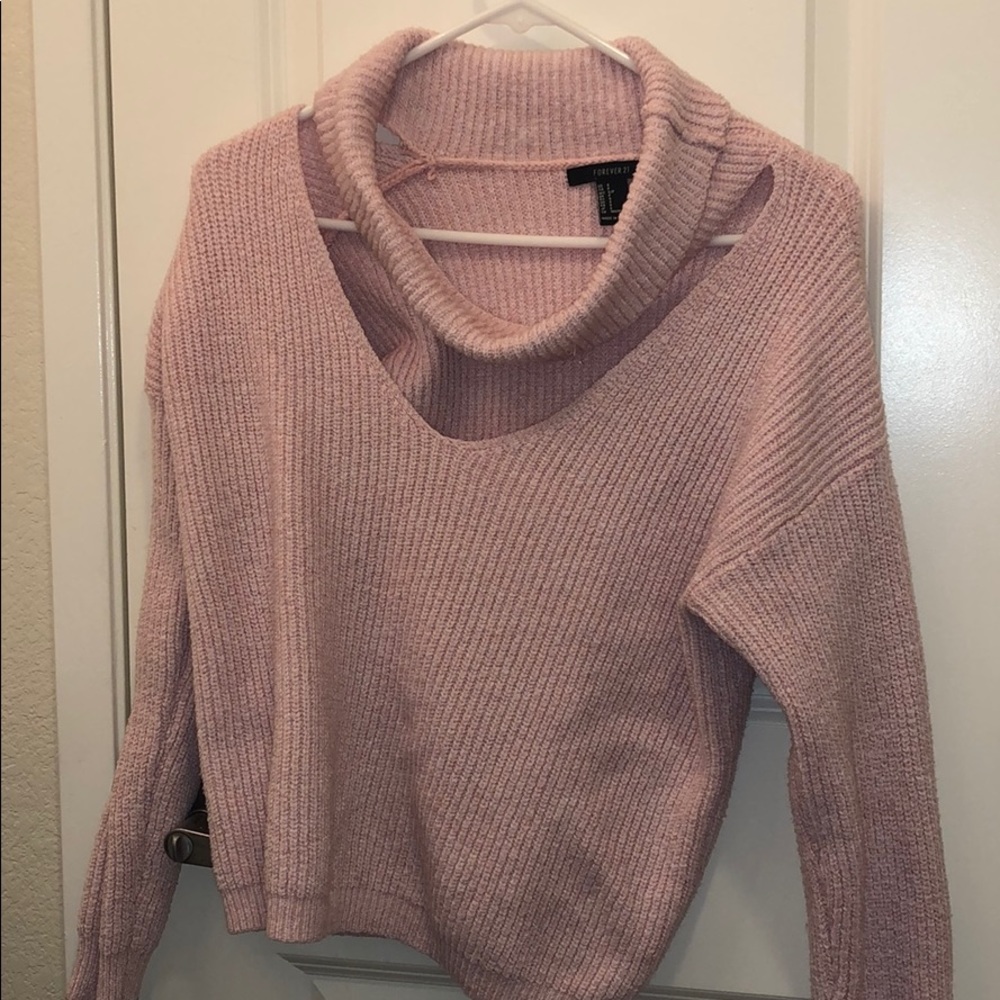 Pink Turtle Neck Sweater